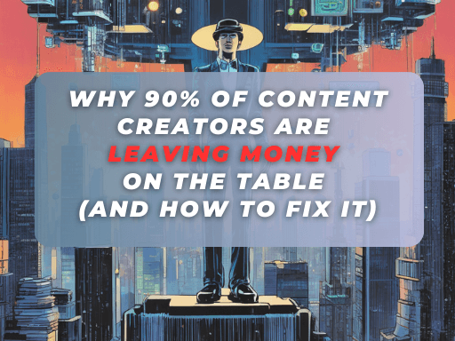 Why 90% of Content Creators Are Leaving Money on the Table (and how to fix it)